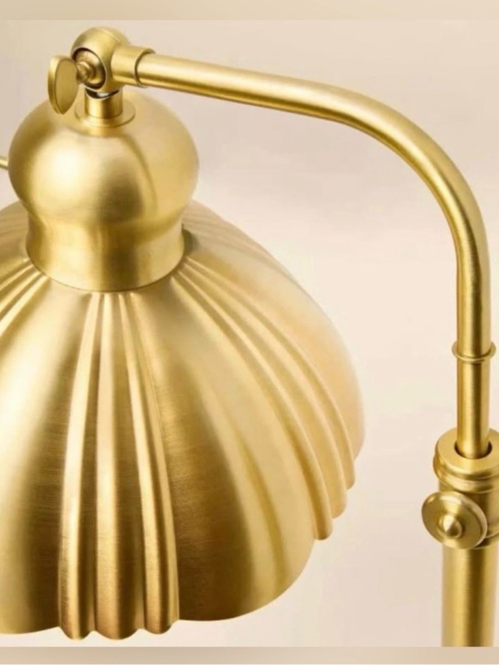 Hearth &amp; Hand with Magnolia Fluted Scallop Brass Table Lamp - Hearth &amp; H